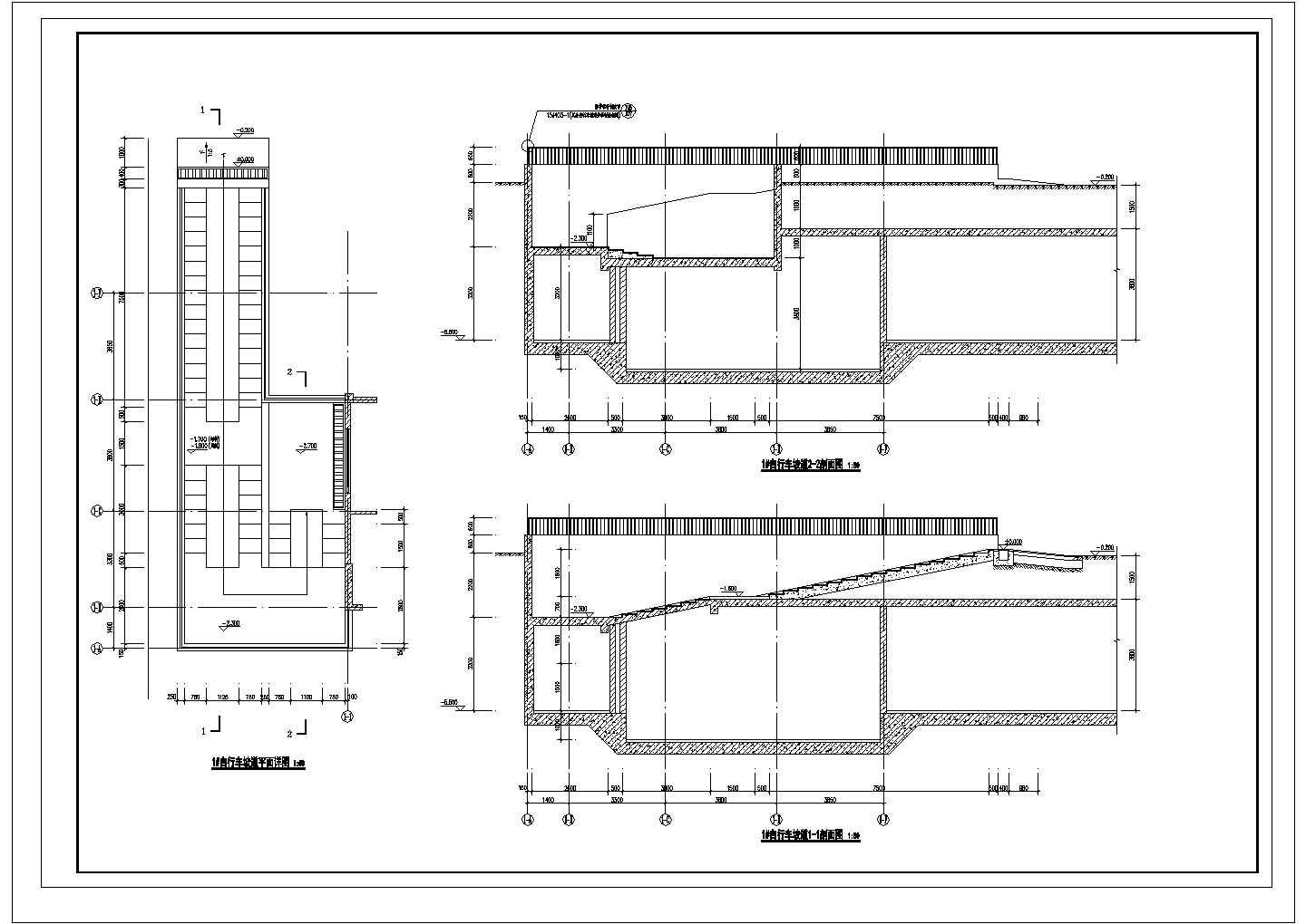 高层住宅社区新建工程--地下室（含人防）--建筑图