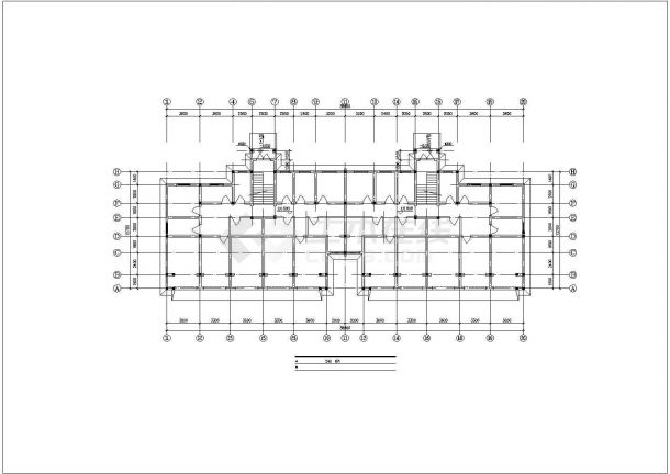 1570平米7层砖混结构住宅楼全套建筑设计CAD图纸（底层商用/5套方案）-图二