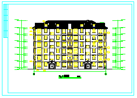 6层阁楼2单元每单元2户住宅楼建筑cad设计图-图一