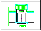 古典建筑立面建筑设计CAD图-图二