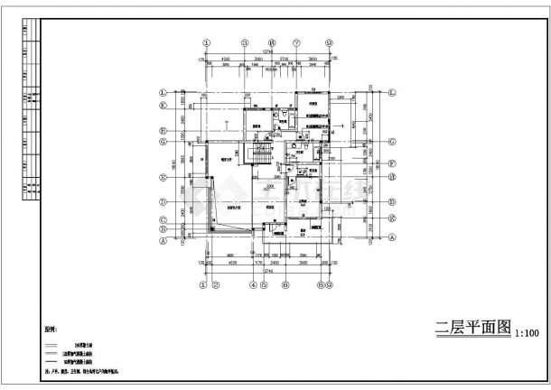 小型三层独栋别墅建筑设计方案图（共6张）-图二