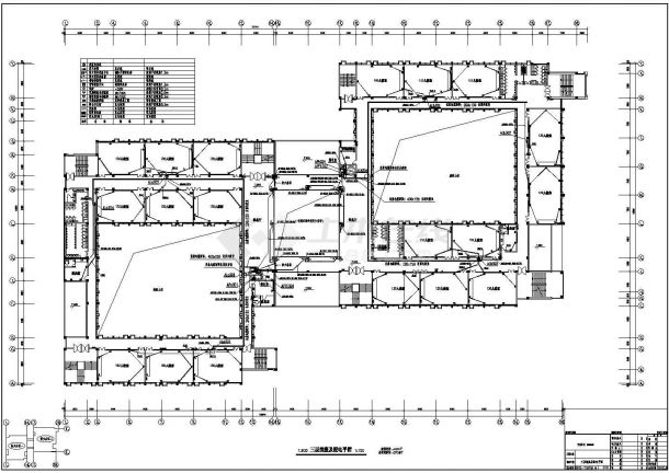 知名大学公共教学楼电气CAD图纸-图二