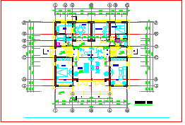 某多层高级公寓会所设计cad建施图-图二