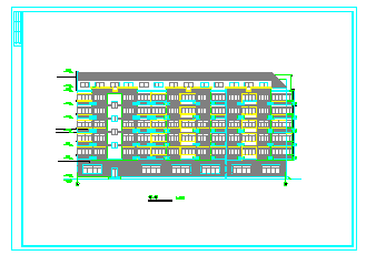 某地区多层宿舍建筑施工设计cad图纸_图1