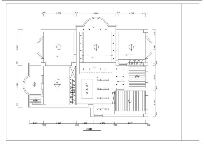 一套小型二层别墅室内装修施工图_图1