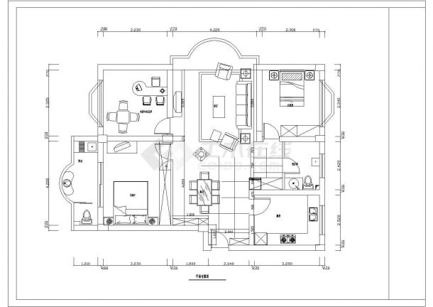 一套小型二层别墅室内装修施工图-图二