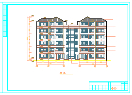 广州冠迪花园几套复式公寓建筑设计cad扩出图_图1