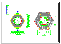 砖混结构古塔建筑cad施工设计图纸-图一