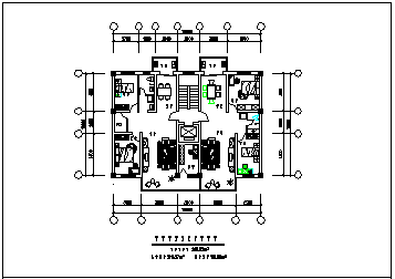 9种多层住宅户型设计cad方案图-图二