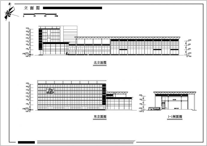 三层长途汽车客运站全套建筑设计图_图1