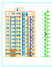 某点式小高层住宅楼建筑设计cad施工图_图1