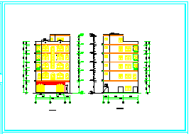 某地区多层商住楼设计建筑cad施工图-图二