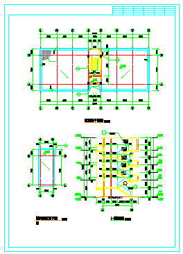 某地区多层宿舍楼建筑cad施工设计图-图一