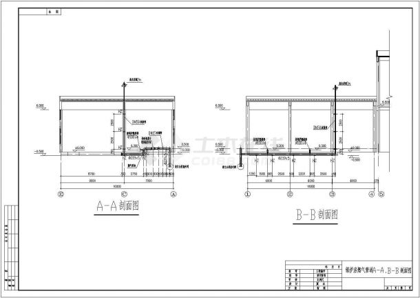 某精细锅炉房燃气管道结构全套设计CAD布置图-图一