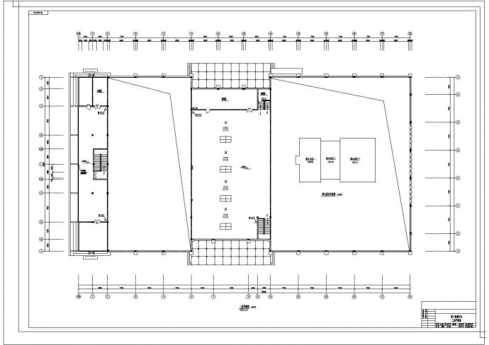 4450.74平米羽毛球排球篮球职工训练中心建筑方案图_图1