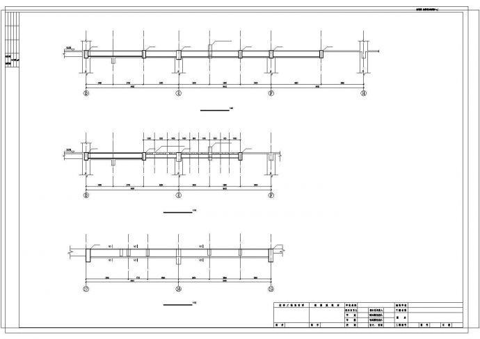 [吉林]地上三层框架结构购物中心改造加固结构施工CAD图_图1
