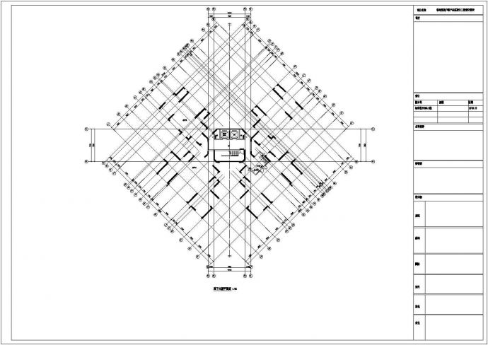 某高层框剪结构现代风格商住楼设计cad详细建施图纸_图1
