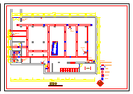  CAD construction drawing for design and decoration of Internet cafes in a certain area - Figure 1