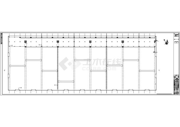 东莞市某大型五金机械厂2层钢结构厂房电气系统设计CAD图纸-图一