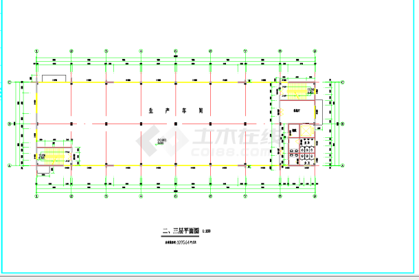 重庆茶园新区某科技公司新建厂区4-5号厂房建筑施工图CAD图纸-图一