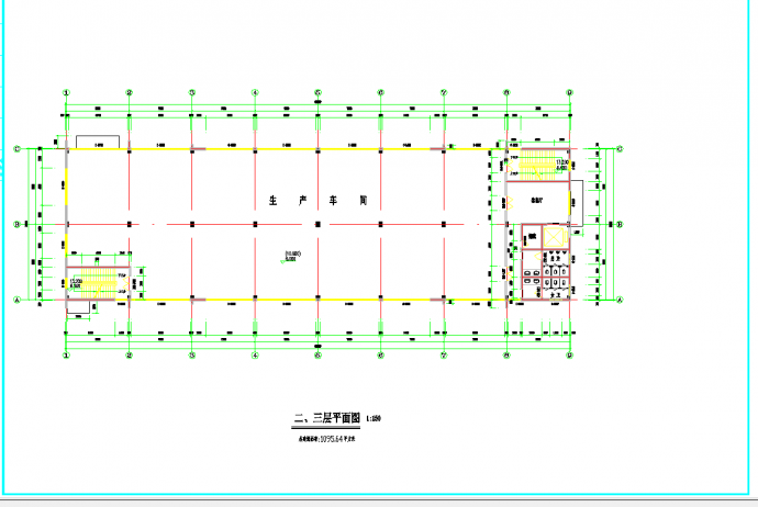 重庆茶园新区某科技公司新建厂区4-5号厂房建筑施工图CAD图纸_图1
