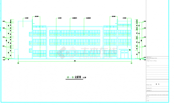 重庆茶园新区某科技公司新建厂区4-5号厂房建筑施工图CAD图纸-图二
