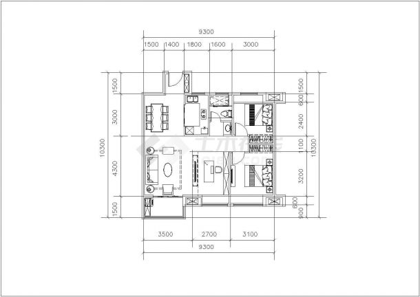 经典多层住宅楼户型设计cad建筑平面方案图集合（甲级院设计）-图一