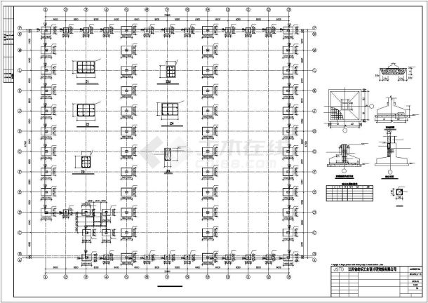 嘉兴市某钢筋加工厂单层钢结构锻造车间全套建筑结构设计CAD图纸-图二
