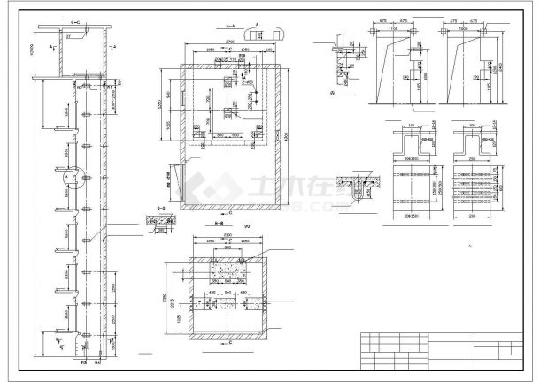 乘客电梯井道设计图 包括剖面图 下载可套用详细安装图纸-图一