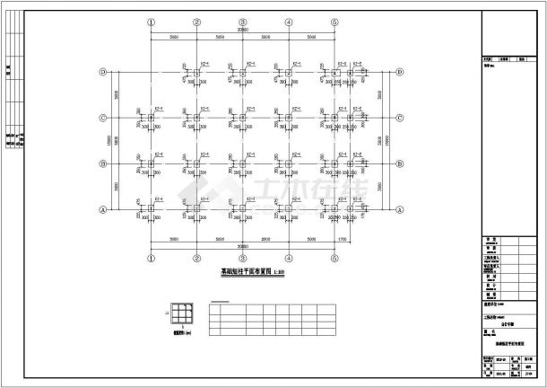 昆明市某铝合金材料制造厂双层钢结构厂房全套建筑结构设计CAD图纸-图一