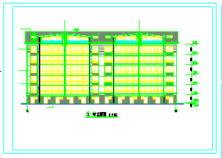 某地区六层住宅楼建筑设计cad施工图_图1