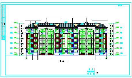 某地五层住宅楼建筑设计cad施工图纸_图1