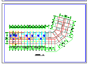 某地区多层转角住宅楼建筑设计cad施工图-图二