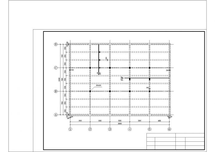 某 单向板肋梁楼盖结构设计cad施工图_图1