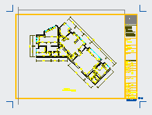 融海投资办公空间装修设计CAD施工图丶带效果图-图二
