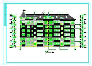 繁昌县某住宅区2号楼建筑设计cad图纸-图二