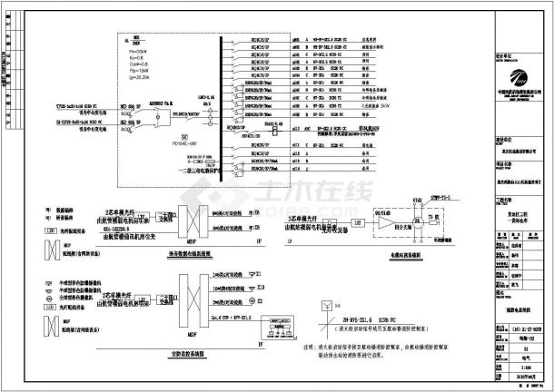 某一层货运仓库配电设计cad全套电气施工图（含弱电设计，含设计说明）-图二