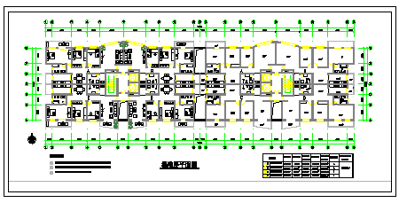 某地区高层住宅户型设计cad方案图_图1