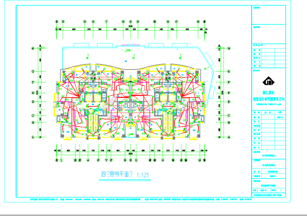 某地A号楼电气施工图CAD图纸-图一