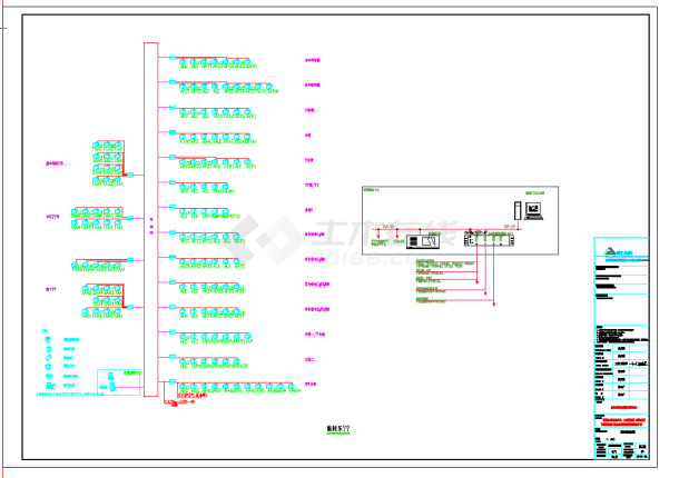 某地电施-能耗监测系统图CAD图纸-图一