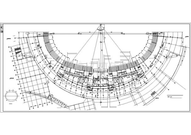 哈尔滨某大型国际体育馆电气设计CAD图纸，含电力设计说明-图一