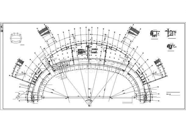 哈尔滨某大型国际体育馆电气设计CAD图纸，含电力设计说明-图二
