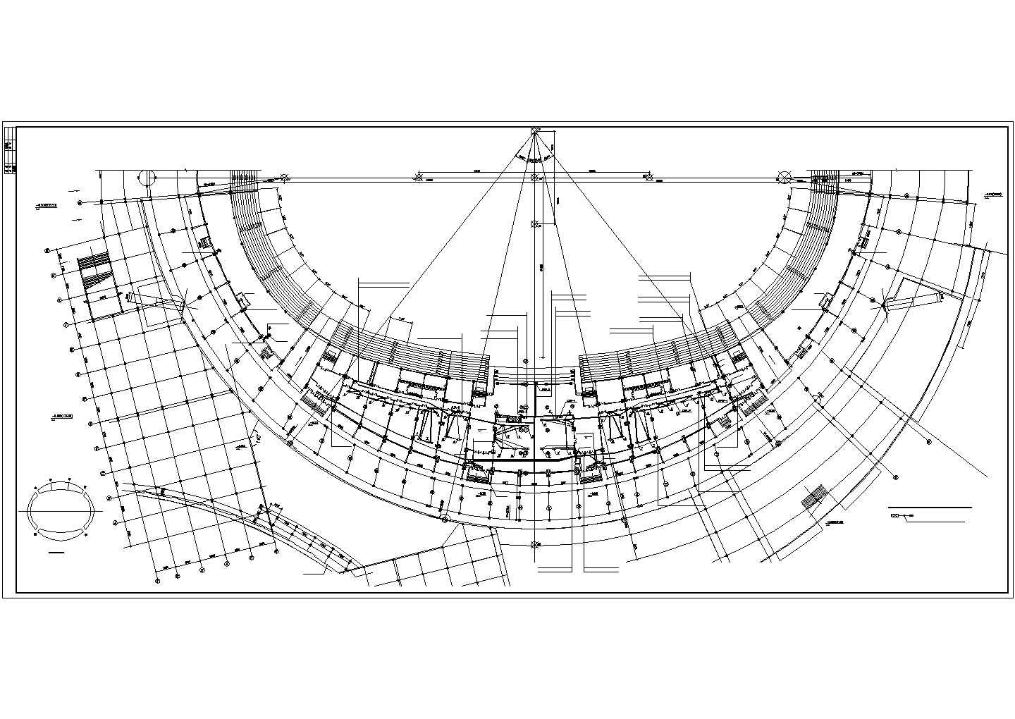 哈尔滨某大型国际体育馆电气设计CAD图纸，含电力设计说明