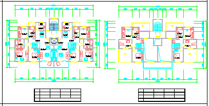 某住宅楼一梯两户户型大全设计cad图纸_图1