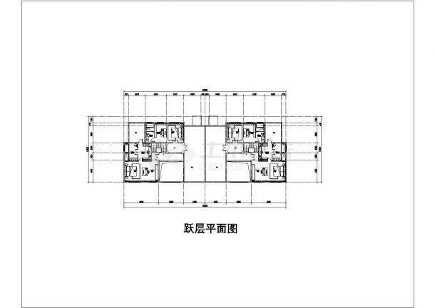 创新型洋房户型详细建筑施工图-图一