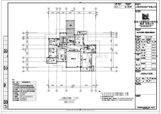 某二层框架结构别墅弱电设计cad全套施工图（含设计说明）-图一