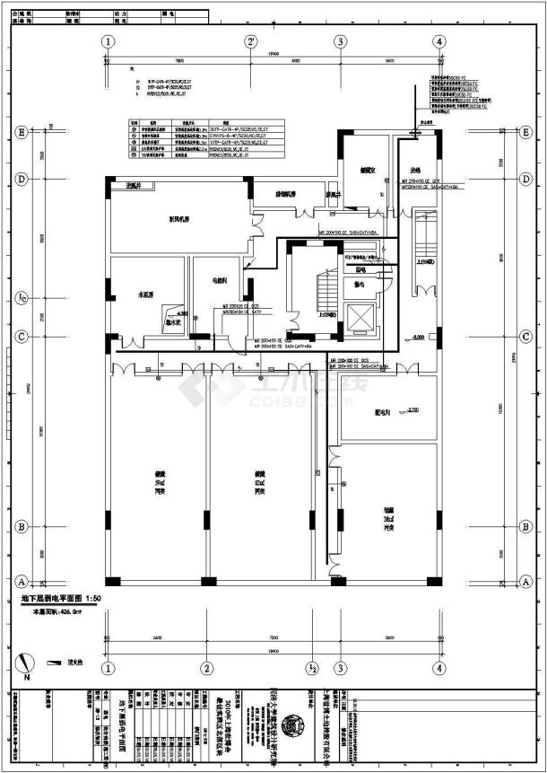 上海世博会澳门某展区弱电设计cad全套施工图（含设计说明）-图一