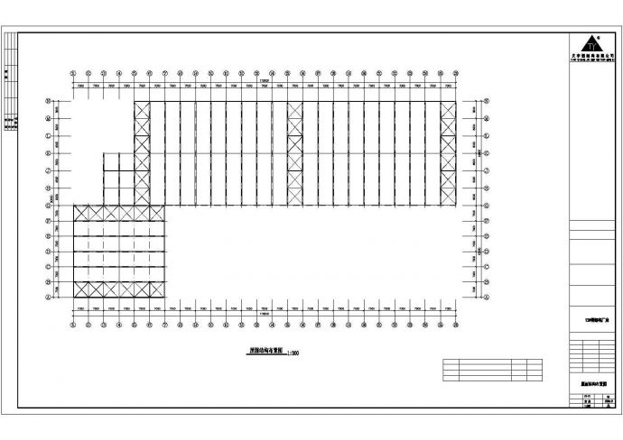 枣庄市某小型火力发电厂单层钢结构厂房全套建筑结构设计CAD图纸_图1