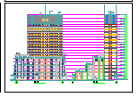 功能复杂的综合商业办公楼建筑cad施工图纸-图一