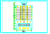 一套12层综合楼cad建筑施工设计图纸-图一